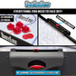 PartyLife 54" Portable Air Hockey Table w/Folding Steel Legs - NEW & Improved - Powerful Motor, Smooth Surface, Very Sturdy - PartyL!fe
