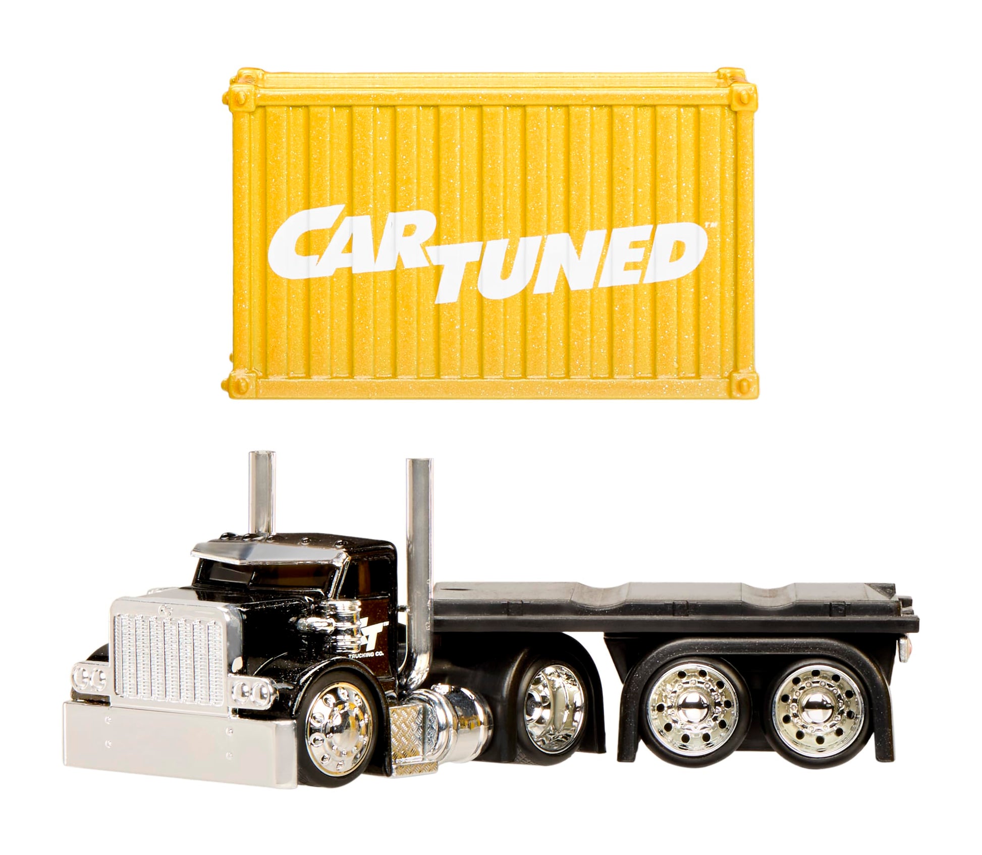 CarTuned™ Rig$ Container Case- Sneaky Pete, Yellow and Black DieCast Truck, Style 4