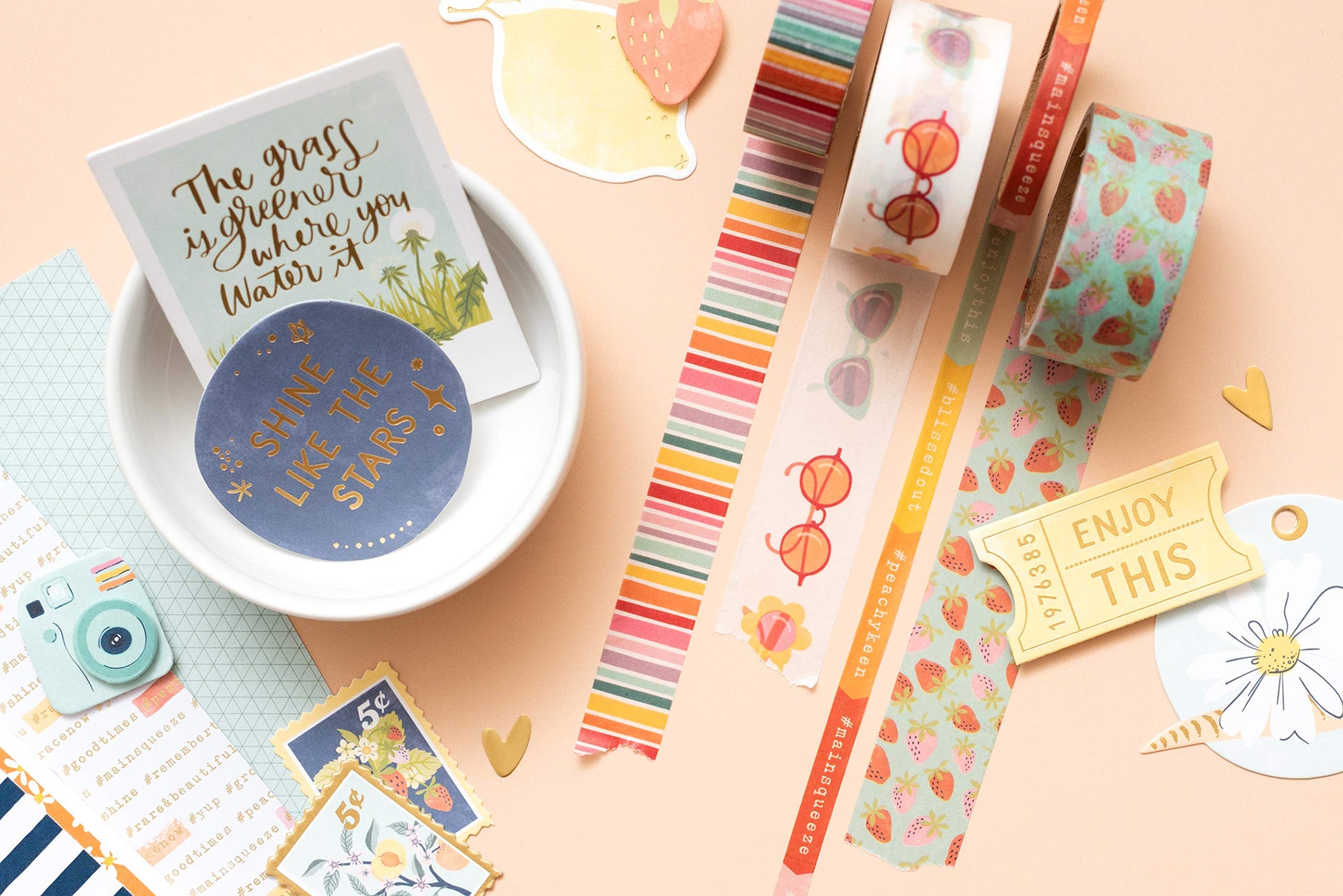 Dear Lizzy Layered Stickers, Multi