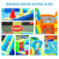 WelandFun Inflatable Water Slide Park for Kids Backyard, Inflatable Bounce House with Air Blower - Bouncy Castle with Climbing Wall, Jumping, Water