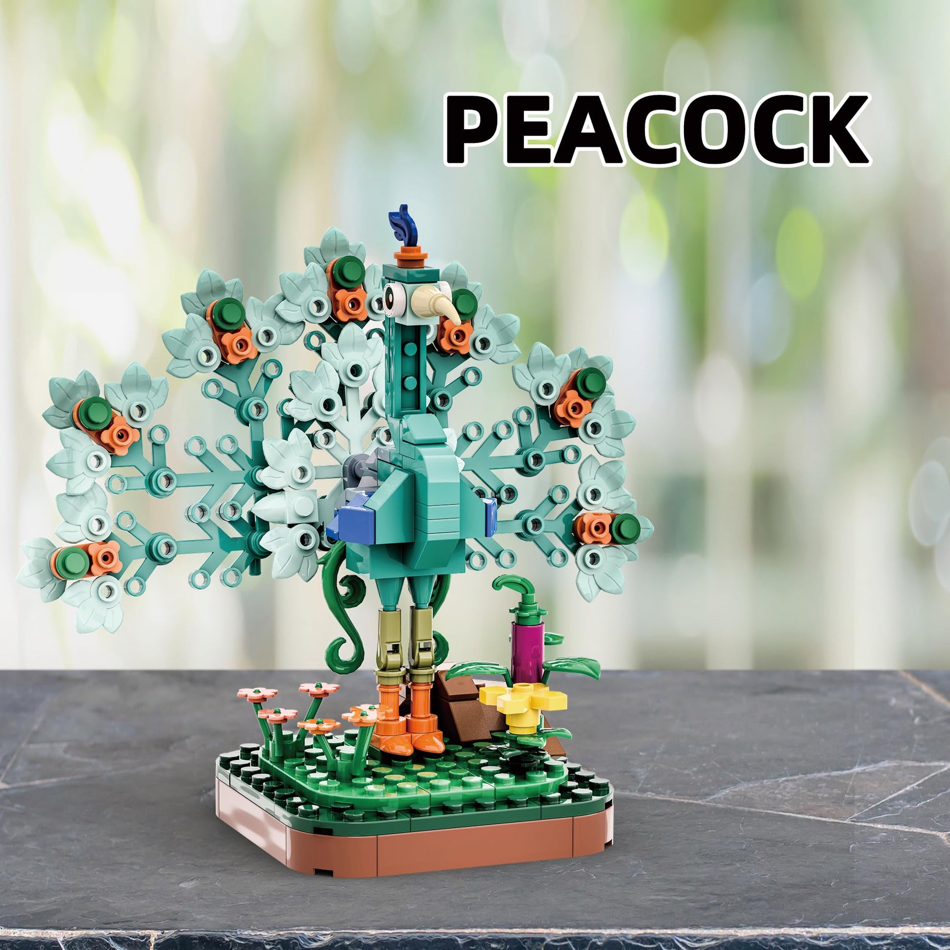 Apostrophe Games Majestic Birds Model Building Block Kit - 900 Pieces - Six Unique Bird Models for Kids and Adults