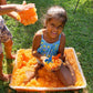Zimpli Kids Dino Volcanic Pack 3 x Orange Gelli Play & 2 x Dinosaur Figure Set, Children's Gift, Educational Sensory Toy