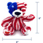 Aeisage USA Bear American National Flag Stuffed Toy Plush Animal Bears 8 Inch Souvenir Gifts for Kids