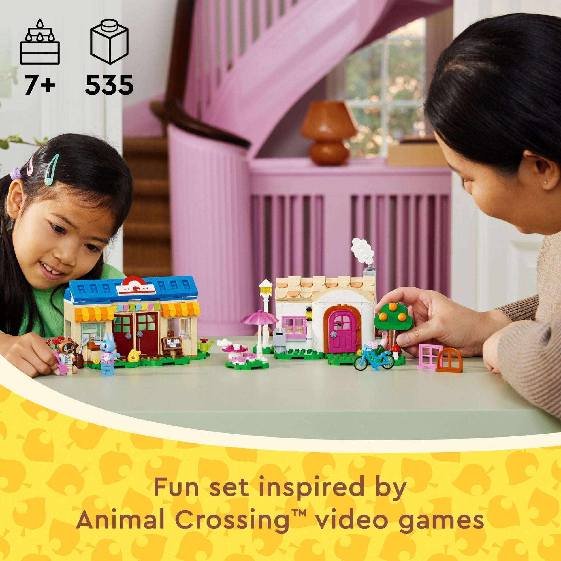 LEGO Animal Crossing Nook’s Cranny & Rosie's House, Buildable Video Game Toy for Kids, Includes 2 Animal Crossing Toy Figures, Birthday Gift Idea