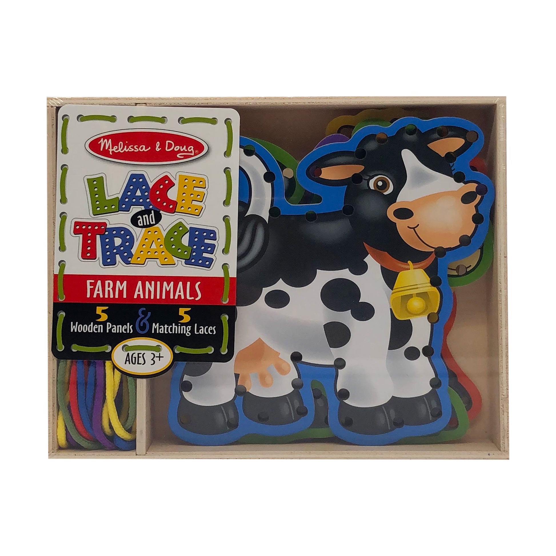 Melissa & Doug Farm Animals Lace And Trace Panels, 1 EA