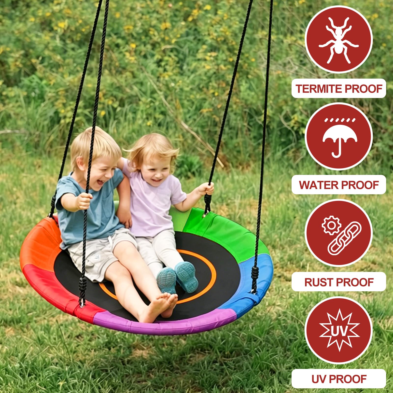 Ninja Warrior Obstacle Course for Kids 56ft Slackline with 11 Accessories