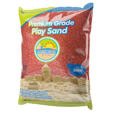 Classic Sand and Play Orange Colored Play Sand, 20 lb. Bag, Natural and Non-Toxic, Fun Wet and Dry Indoor and Outdoor, Sandbox, Therapy, and Table