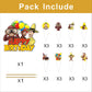 25pcs Cartoon For George of Curious Birthday Decorations with 24pcs Cupcake Toppers,1pcs Cake Topper for Cartoon Birthday Party Supplies.