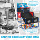 Goplus Kids Basketball Arcade Game, Dual Shot Basketball Game for 2 Players with 4 Balls & Inflation Pump, Indoor Outdoor Sport Play Birthday Gift