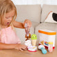 Play Food Sets for Kids Kitchen Toys, Sweet Scoops Ice Cream Playset, Pretend Dessert Set with Cones, Cups, Scooper, Toppings & Container, Toy Food