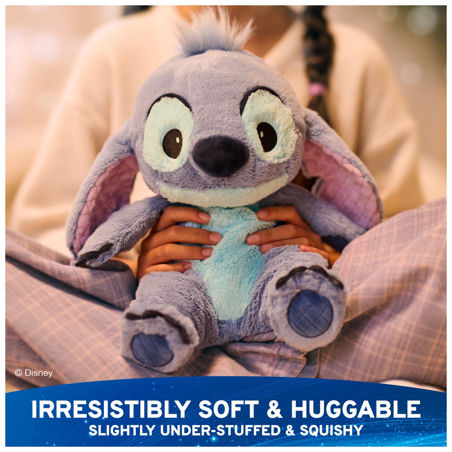 GUND Disney Official Oh So Snuggly Stitch 12.5-Inch Plush Toy, Ages 0+