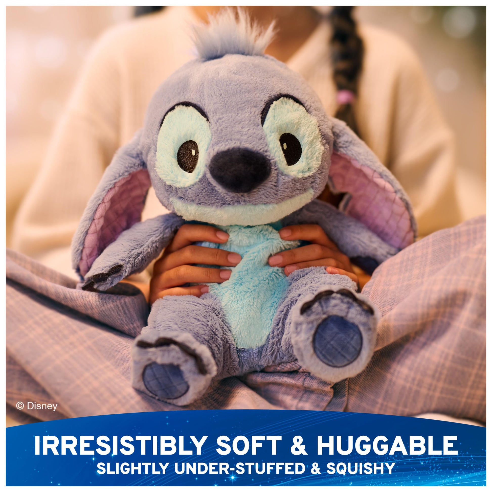 GUND Disney Official Oh So Snuggly Stitch 12.5-Inch Plush Toy, Ages 0+