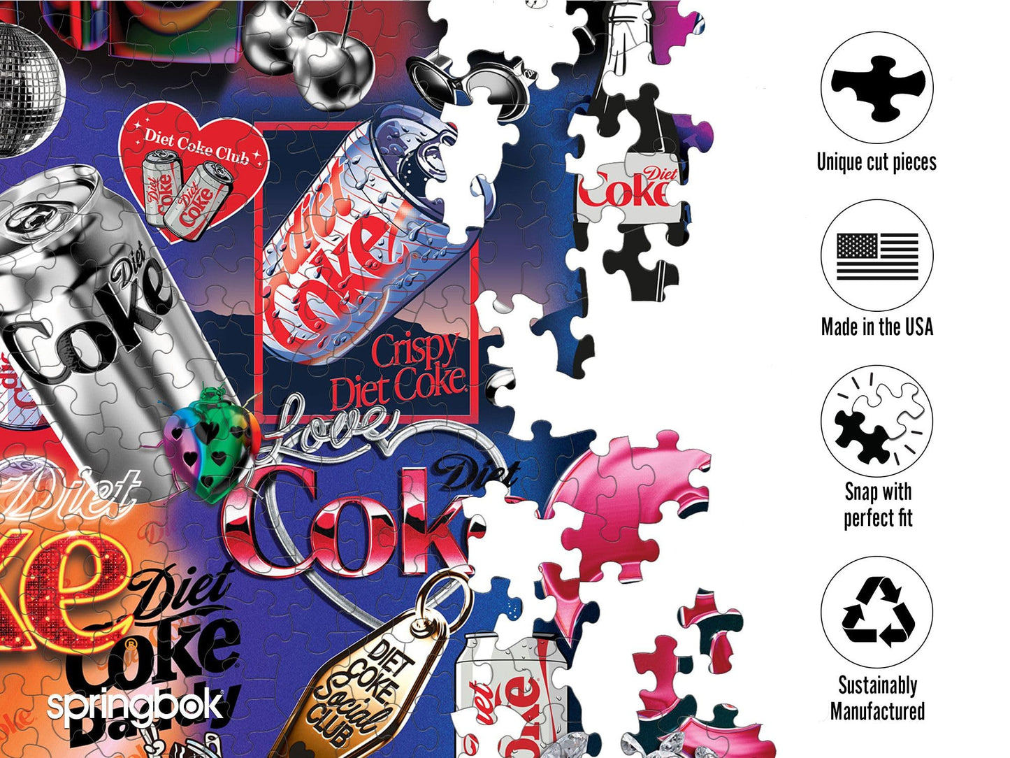 Springbok Diet Coke Bling 1000 Piece Jigsaw Puzzle for Adults