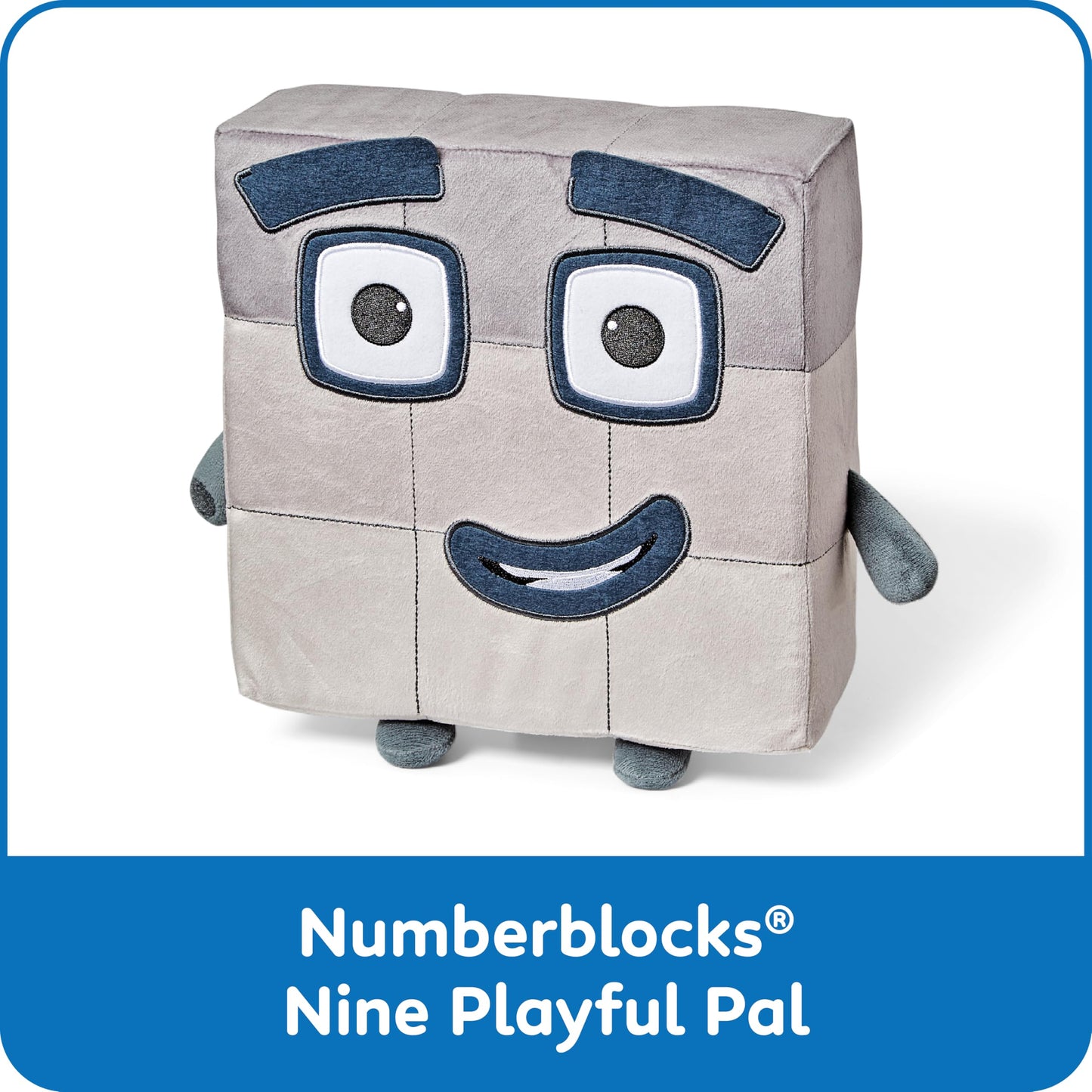 hand2mind Numberblock Nine Playful Pal, Plush Figure Toys, Numbers for Toddlers, Cute Stuffies, Preschool Math Learning Toys, Stuffed Animal, Small