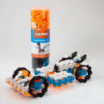 Lux Blox Freestyle Set 166 Pieces. Building Blocks for Boys and Girls, Develop Gross Motor Skills, Learn Science and Engineering. Gift Option Children