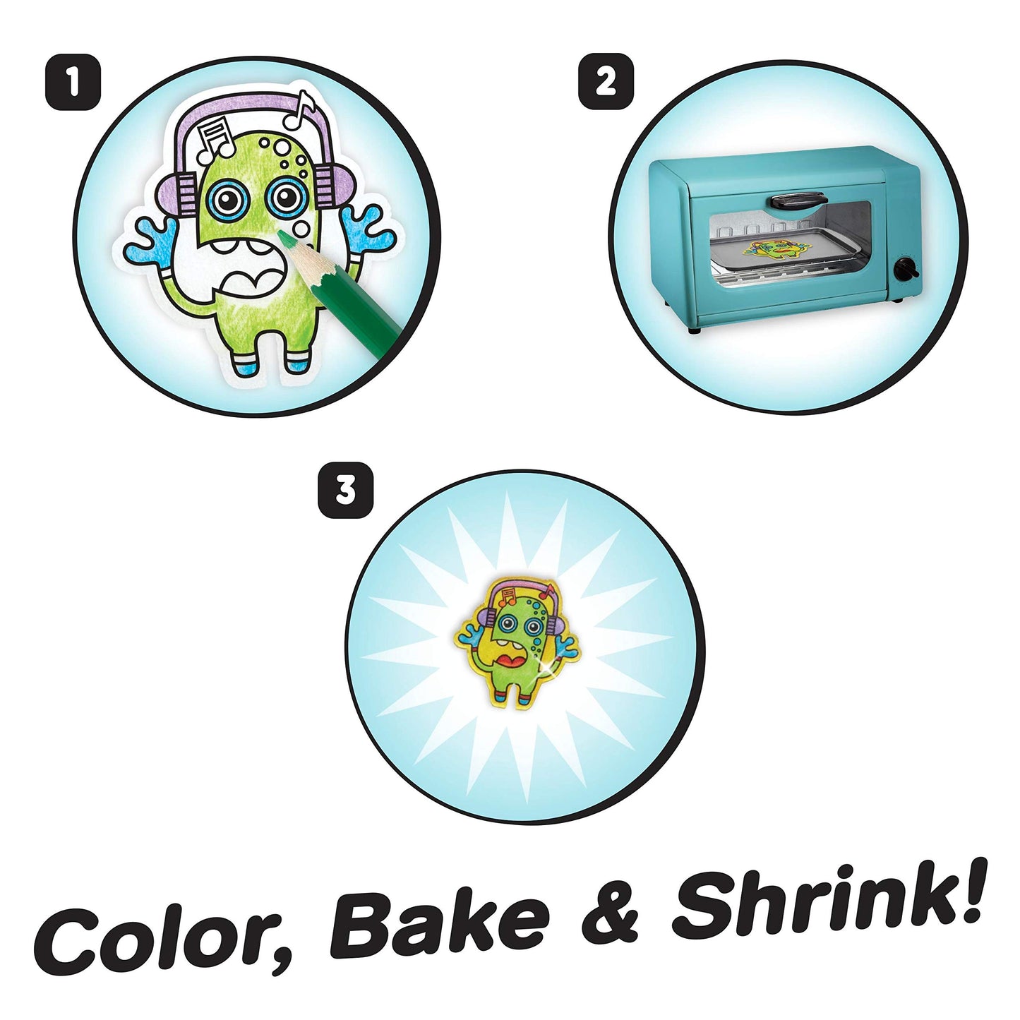 Shrinky Dinks Cool Stuff Activity Set, Kids Art and Craft Activity Set, Kids Toys for Ages 5 Up, Gifts and Presents by Just Play