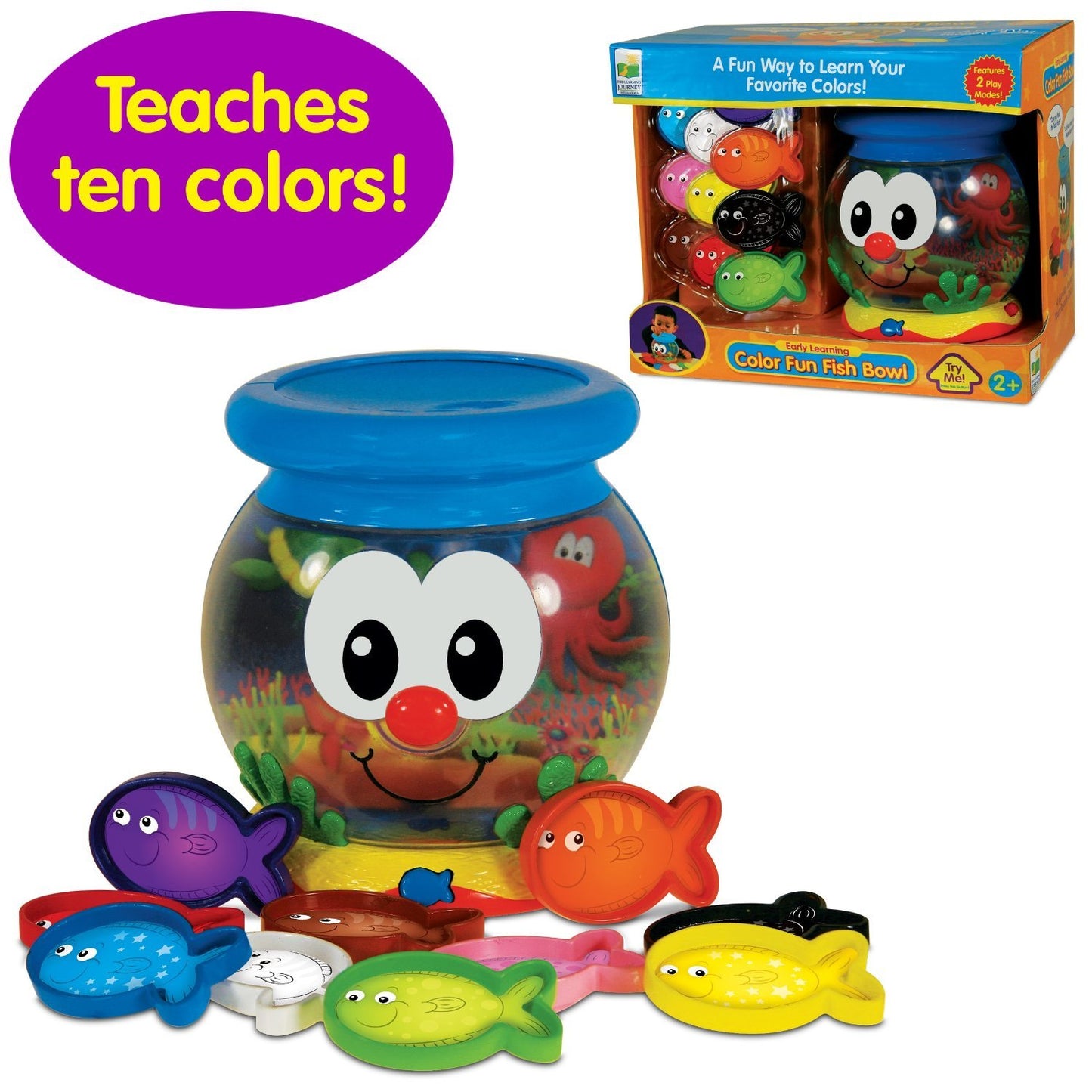 The Learning Journey: Learn With Me - Color Fun Fish Bowl - Color Teaching Toddler Toys & Gifts for Boys & Girls Ages 2 Years and Up - Preschool