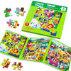 Magnetic Puzzles for Kids Ages 4-8, 3 in 1 Cartoon Jigsaw Puzzle Book, Toddlers Travel Puzzles Toys, Preschool Learning Toy for Children 3-8 Year