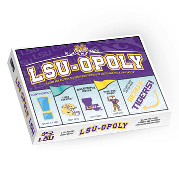 Late for the Sky LSUOPOLY Board Game - LSU Tigers Property Trading Family Game, Campus Edition for Alumni Students Fans, 2-6 Players, Ages 8+