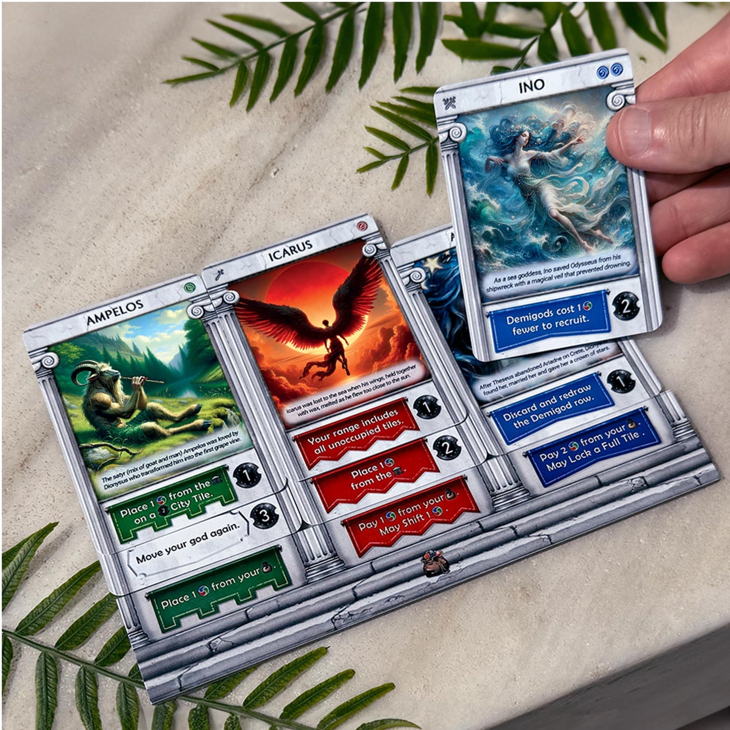 Pantheum: Demigods of Olympia Board Game | Greek Mythology Strategy Game for 1-4 Players | Ages 12+ | 45-60 Min Playtime | Great Board Games