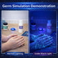 ES EVVIVA SCIENCES Germ Simulation Science Kit - Glow-in-the-Dark Powder & Gel - Blacklight Reactive Demonstration - Classroom Lab Activity - Ages 16+