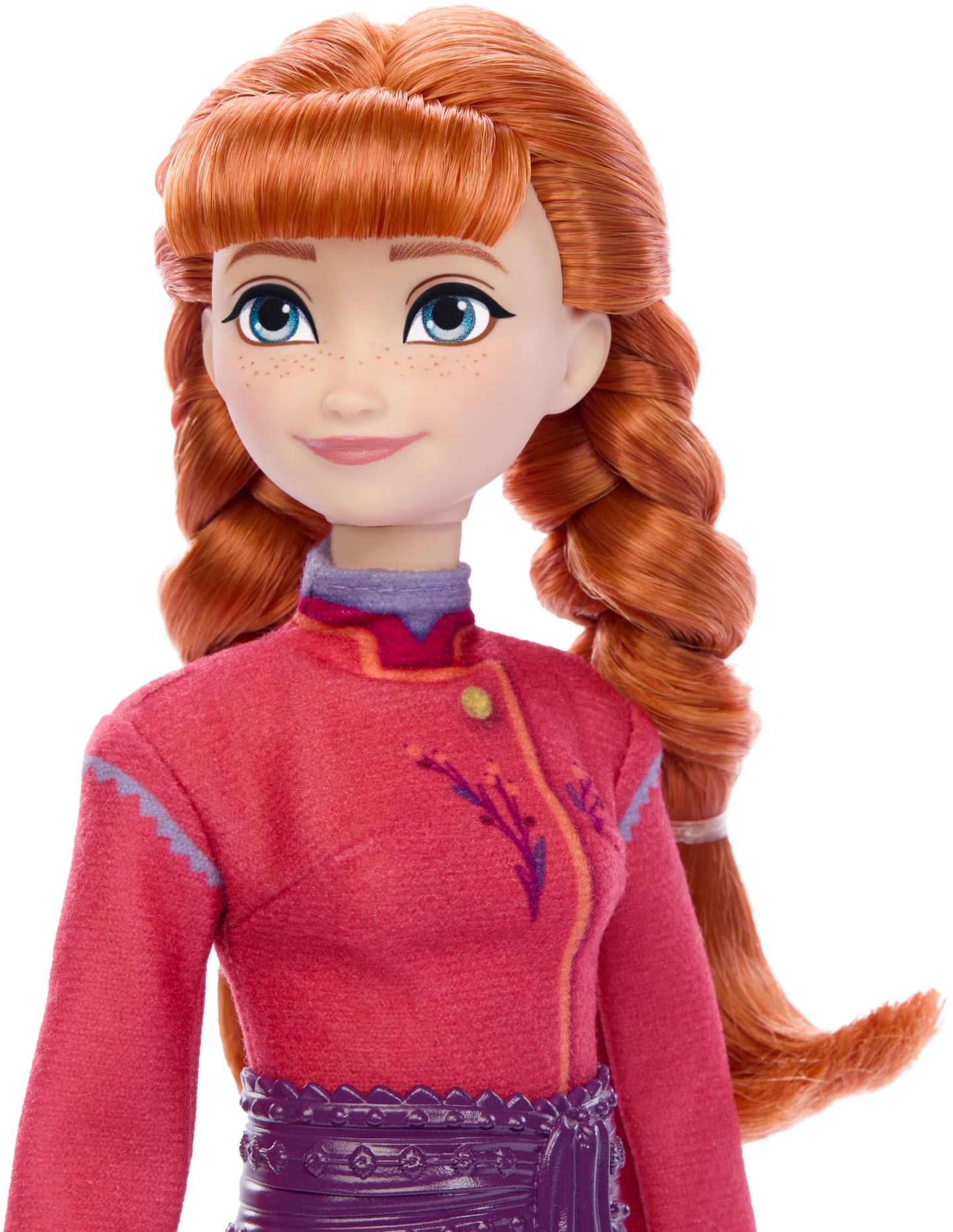 Mattel Disney Frozen Anna Fashion Doll & Wolf Cub Figure with 4 Accessories Including Animal Bed & Blanket, Inspired by Animals of Arendelle