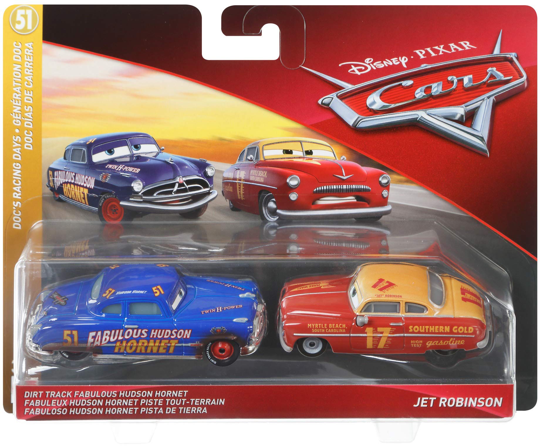 Disney Pixar Cars Hudson Hornet and Heyday Leroy