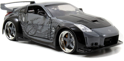 Jada Fast & Furious D.K.'s 2003 Nissan 350Z - 1:24 Scale Diecast Model Toys - Opening Doors, and Hood - for Collectors and Enthusiasts 8+ - Grey