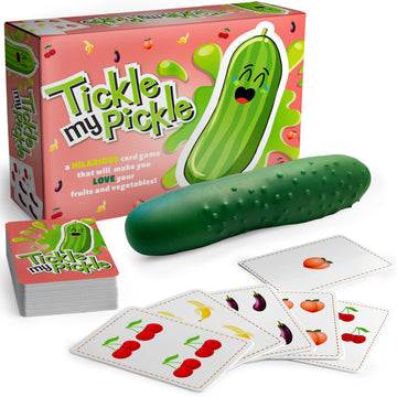 Tickle My Pickle: Hilarious Family Card Game for Kids & Adults - Fast-Paced Fruit & Veggie Fun!