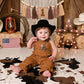 Gostman Cowboy First Birthday High Chair Banner