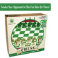 ICUP Stonerware Chess Set Game - Novelty Themed Chess Set for Adults - 32 Unique Pieces, Funny Chess Board Game - Gag Gift for Adults