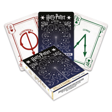 Aquarius Harry Potter Spells Playing Cards Standard Size - Themed Novelty Deck with 52 Unique Wizarding Designs - Collectible Merchandise Gift