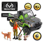 NKOK Realtree 1:18 Scale: Duck Hunting Playset - 6 Piece Friction Powered Lights & Sounds Truck, Realtree Camo, Duck Hunting #21722, Officially