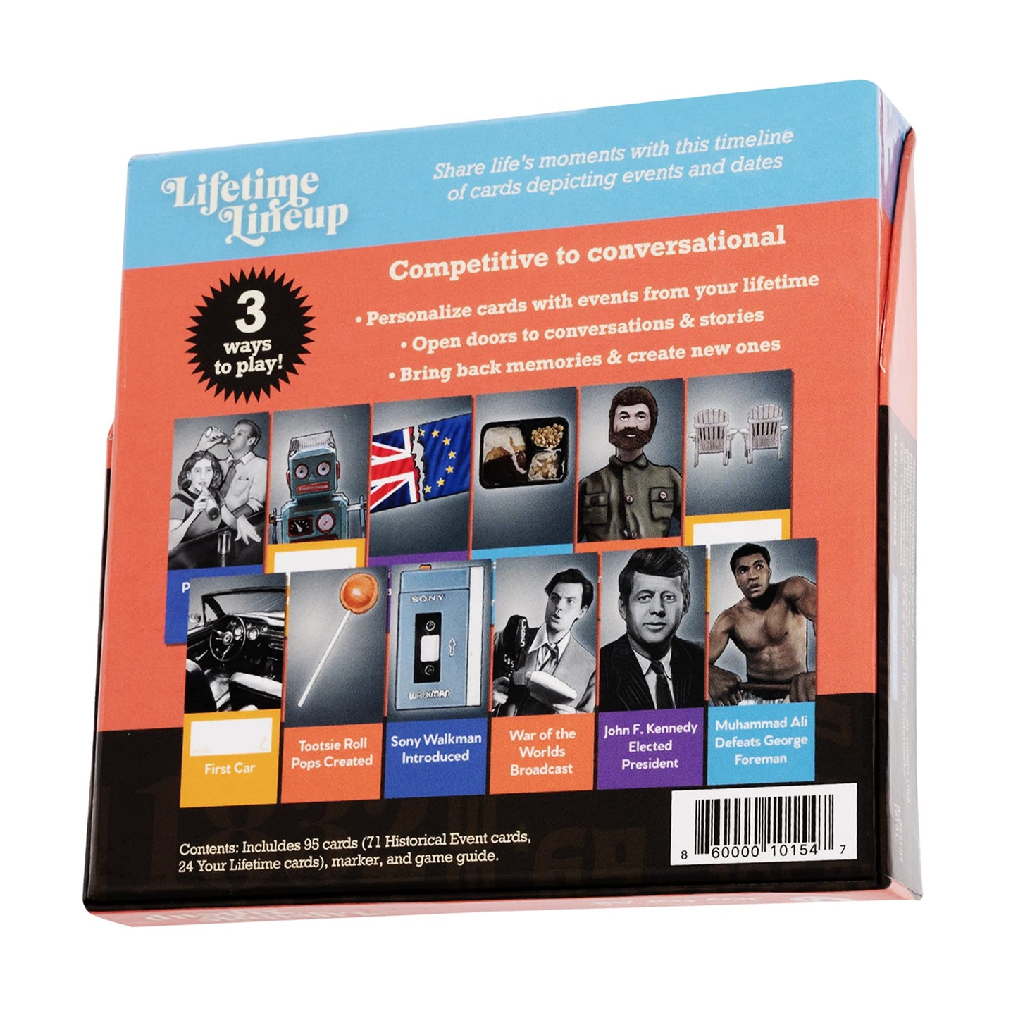 Lifetime Lineup - Fun Family Card Games for Seniors, Their Families and Care Partners - The Table Top 'Make Your Own' Trivia and Group Story Game