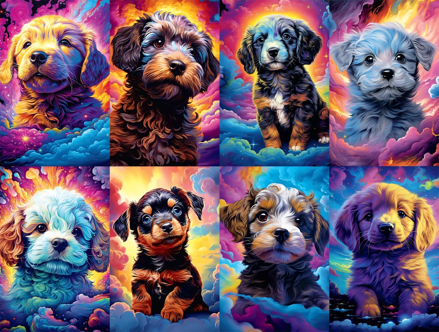 Buffalo Games - Wumples - Wumples - Cosmic Canines - 750 Piece Jigsaw Puzzle for Adults -Challenging Puzzle Perfect for Game Nights - Finished Size is