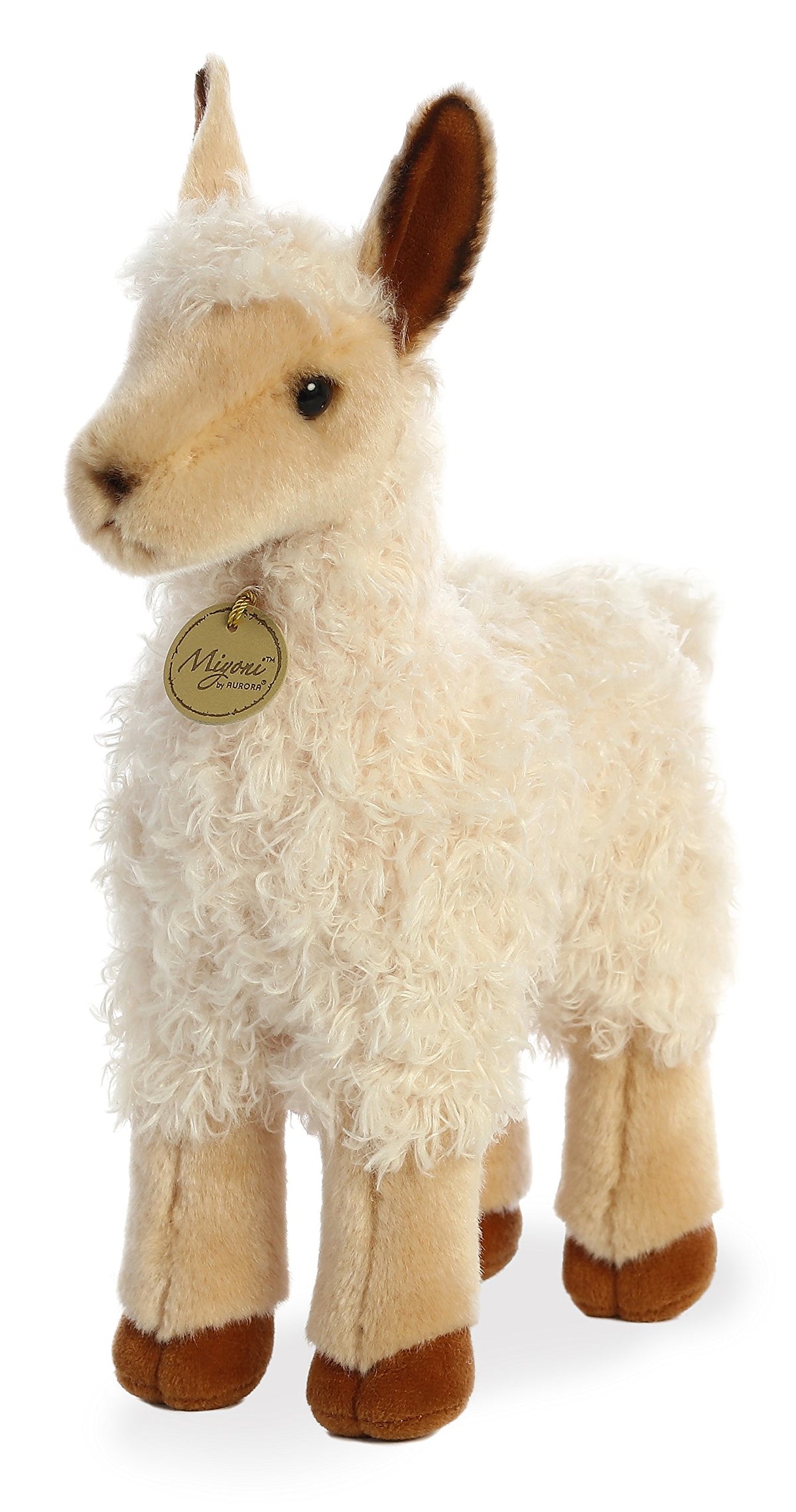 Aurora Miyoni 11" Llama Tan Realistic Stuffed Animal