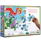 eeBoo Love of Dragons 100 Piece Children's Puzzle, 24" x16"