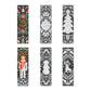 Brea Reese: Scratch Art Bookmark Kit - Holiday Motifs - 10 Bookmarks, Metallic Guided Art, Holiday-Themed, Family-Friendly, Calming Adult Craft Kit