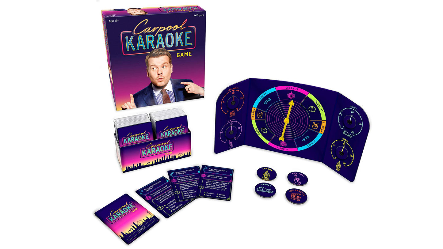 Big G Creative: Carpool Karaoke Game, from The Hit Series The Late Late Show with James Corden, 3+ Players, 30 Minute Play Time, for Ages 12 and up