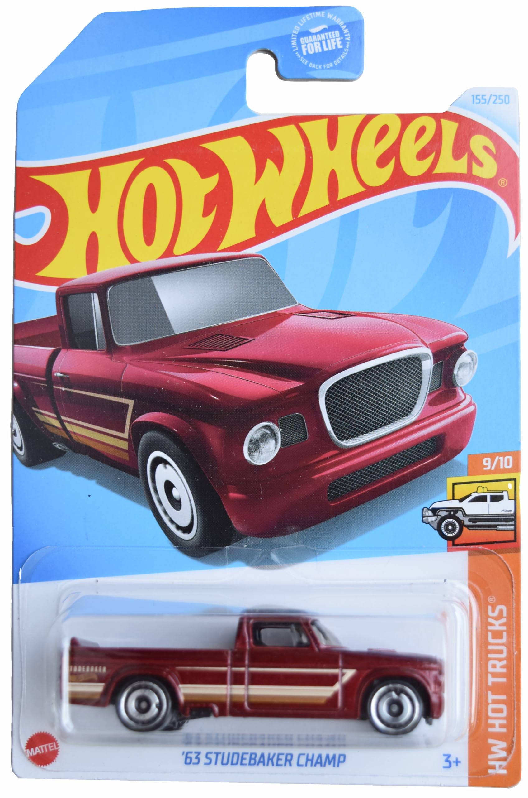 Hot Wheels '63 Studebaker Champ, HW Hot Trucks 9/10 [red] 155/250