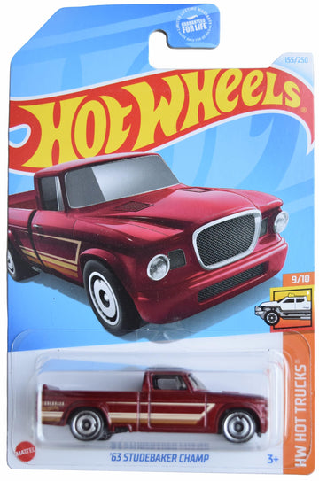 Hot Wheels '63 Studebaker Champ, HW Hot Trucks 9/10 [red] 155/250