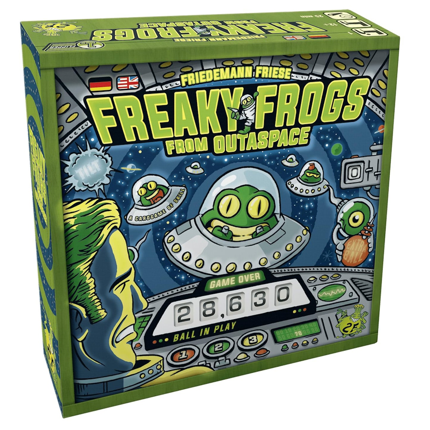 Rio Grande Games Freaky Frogs from Outaspace Solo Pinball Card Game for 1 Player