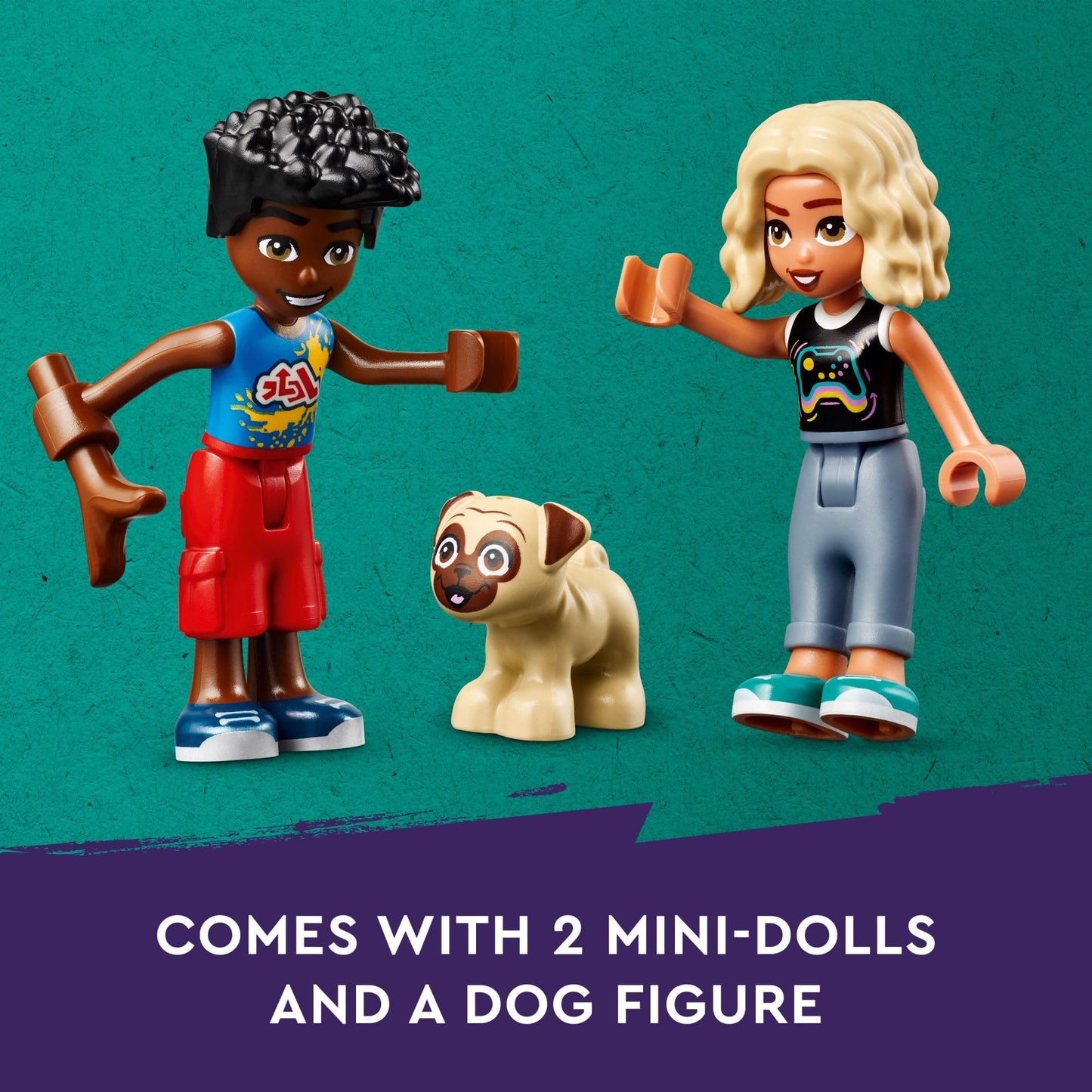 LEGO Friends Electric Car and Charger Building Toy for Kids, Role Play Toy, Adventure Toy, Includes Mini-Doll Characters Nova and Zac, Gift Idea