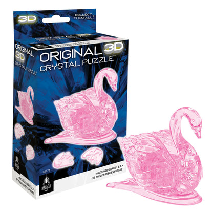 Swan II Crystal 3D Puzzle, 32-Pc Brain Teaser, Ages 12+