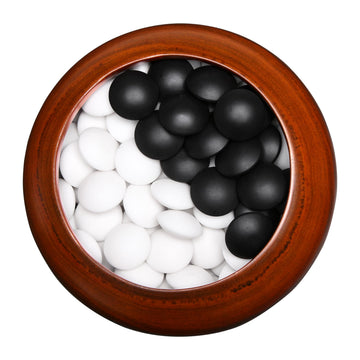 SongYun Double Convex Ceramic 11mm Go Game Stone Set 361pcs with Stone Bag and Go Board, 2 Players Board Game