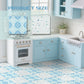 Halandar Dollhouse Flooring Tiles on 1/12 1/6 Scale Miniature Decor Accessories 32pcs Double-Sided