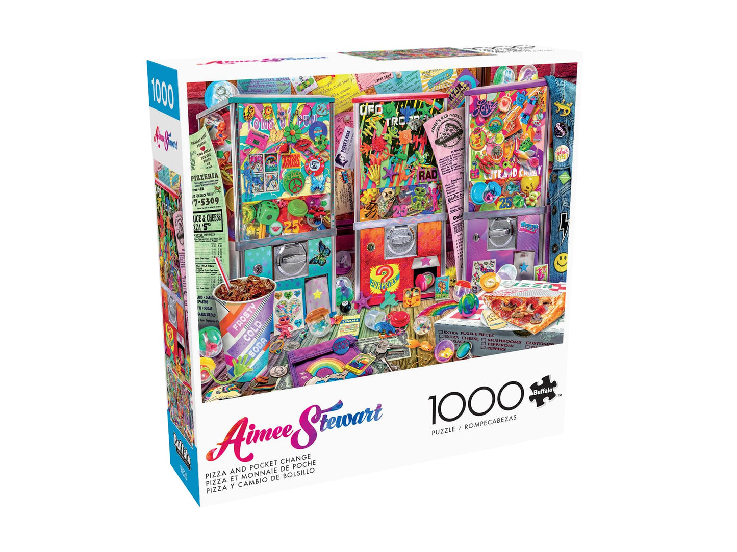 Buffalo Games - Aimee Stewart Pizza and Pocket Change - 1000 Piece Puzzle