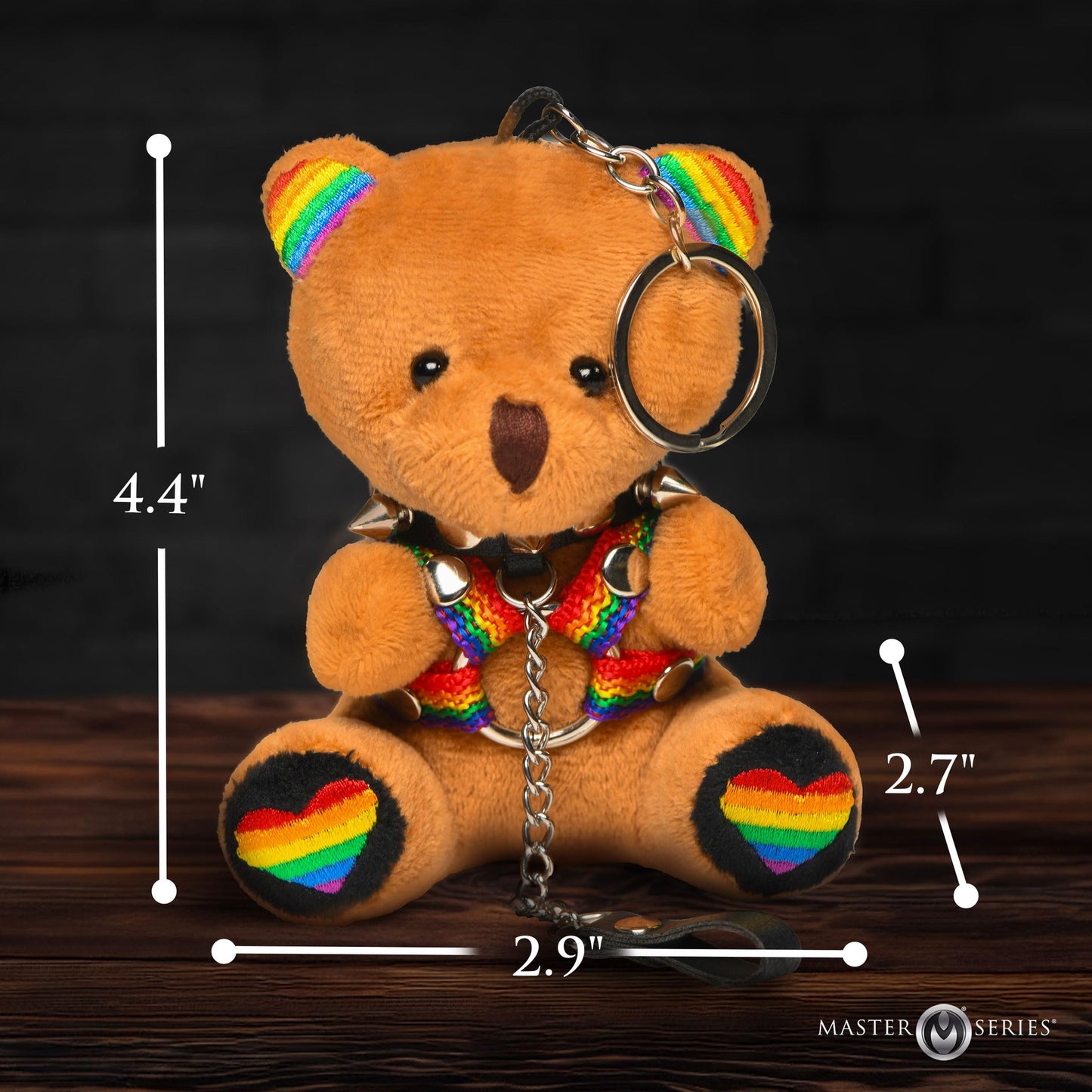 Master Series Pride Themed Plush Little Keychain Bear - Great Fun Novelty Gift Idea for Pride Month - 1 Piece