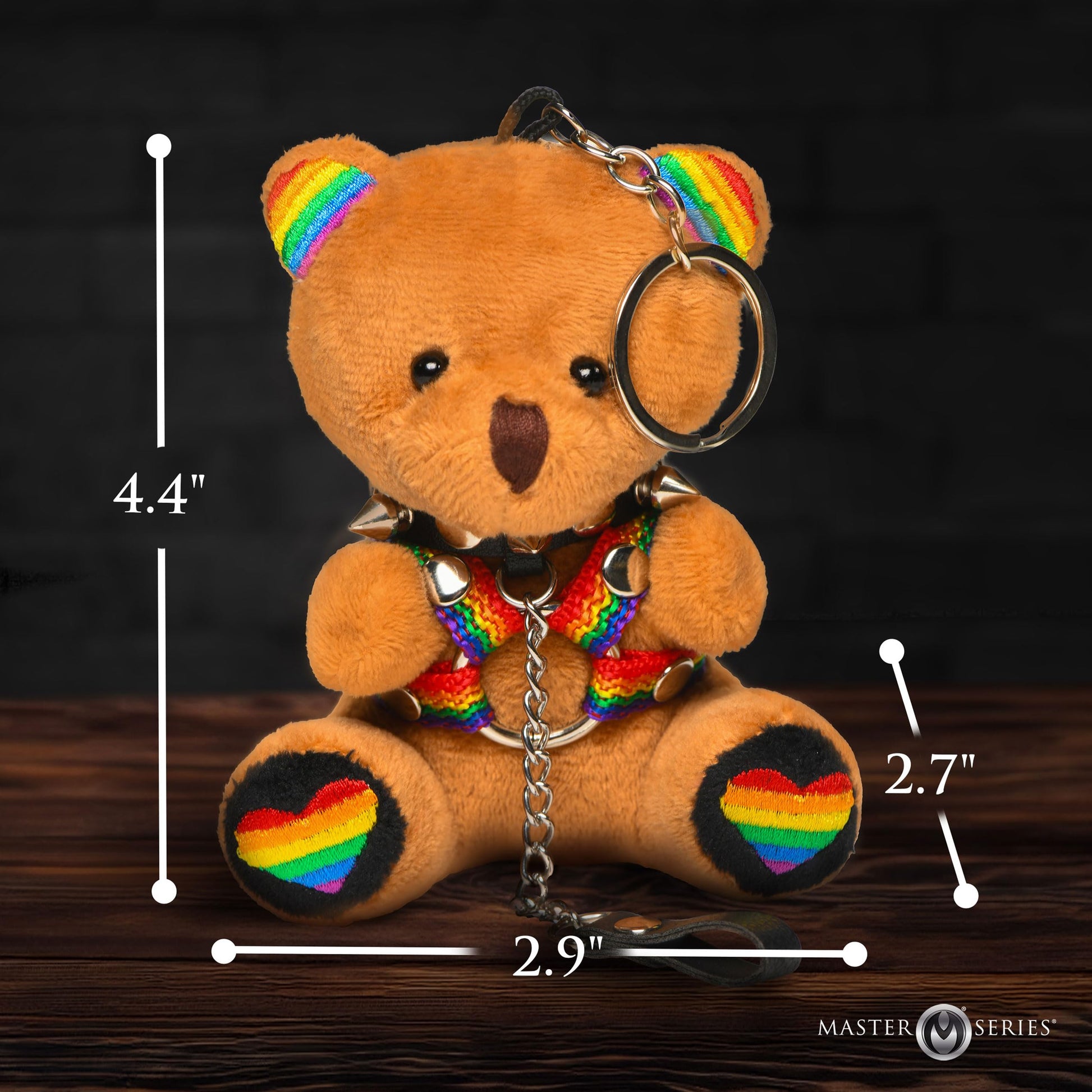 Master Series Pride Themed Plush Little Keychain Bear - Great Fun Novelty Gift Idea for Pride Month - 1 Piece