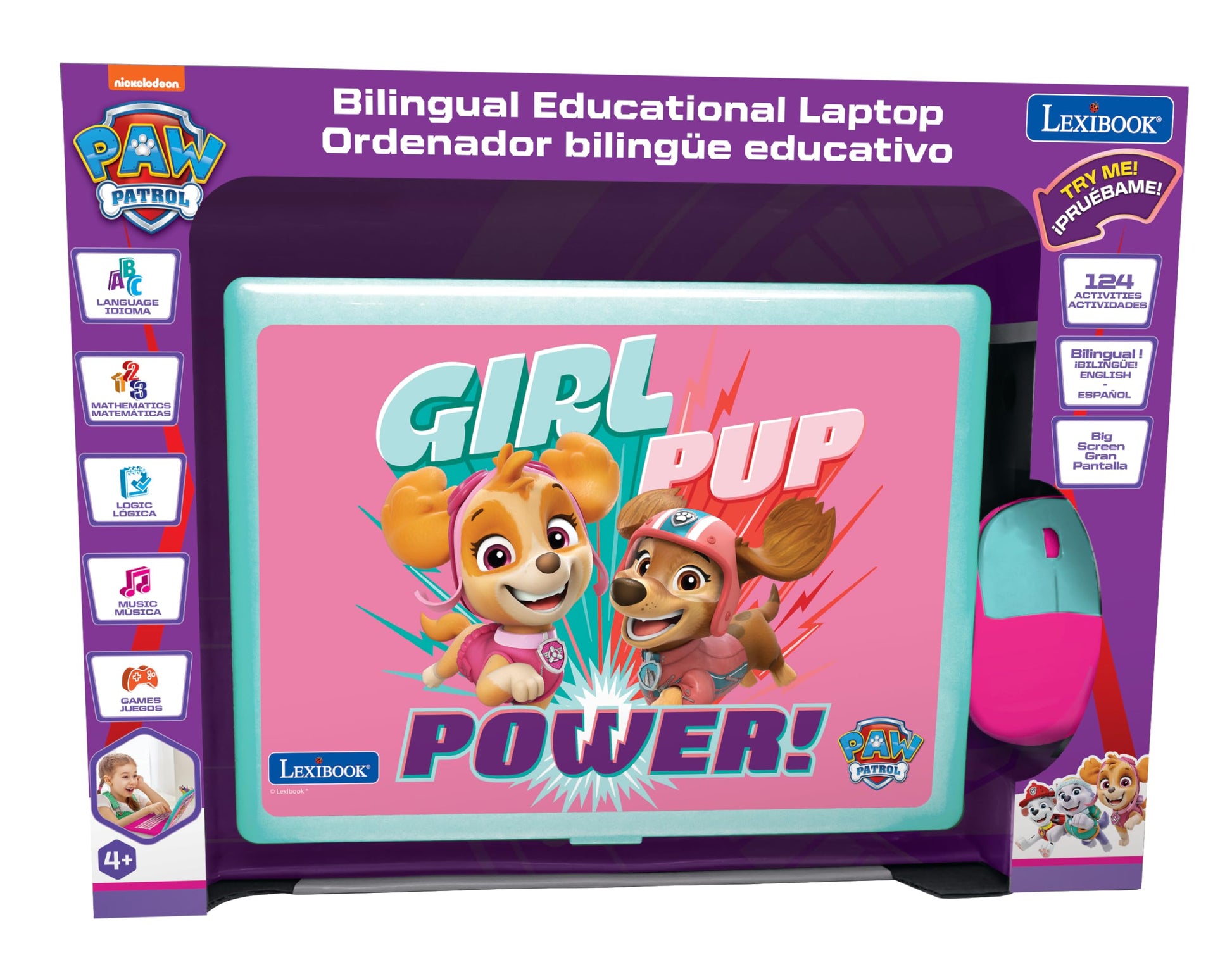 Lexibook, Paw Patrol Educational Laptop for Kids, JC598PAGi2
